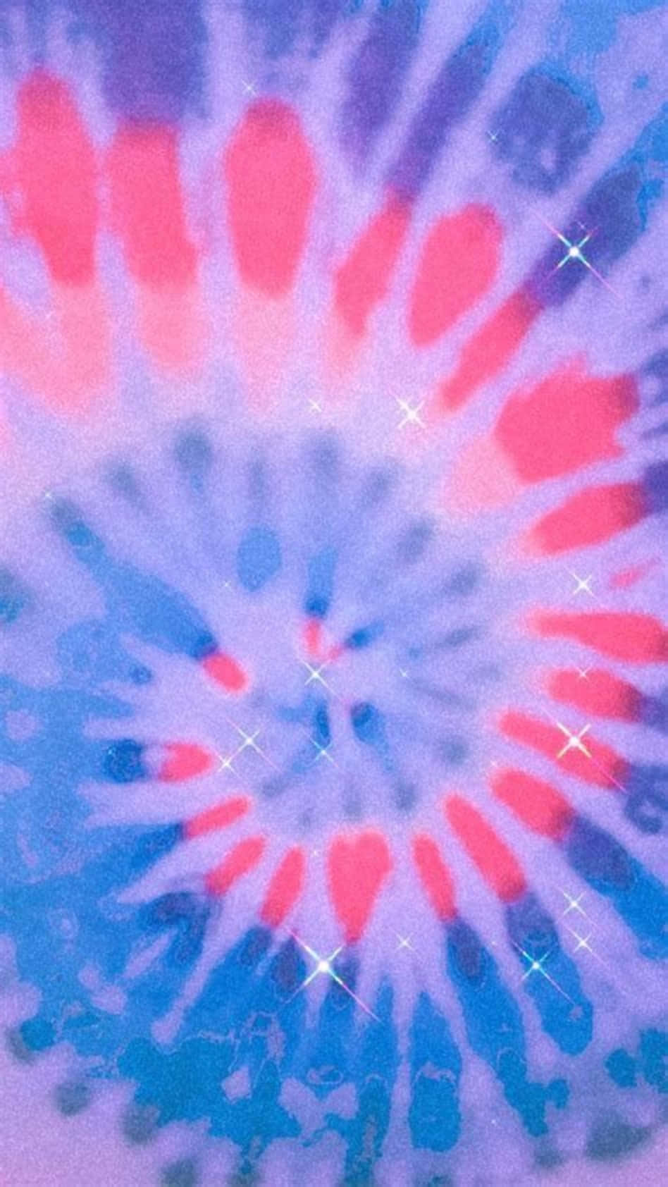 Classic, Retro Tie-dye Look In Shades Of Purple Wallpaper