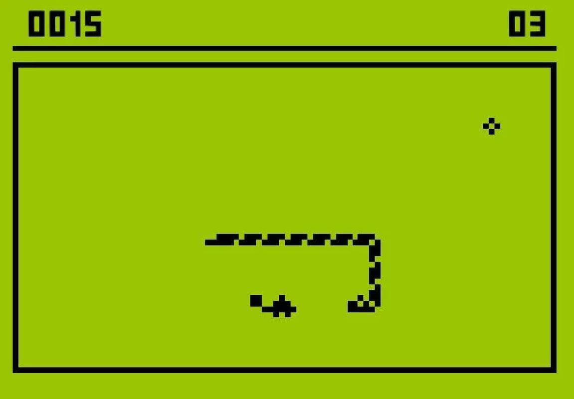 Classic Snake Game Design Wallpaper