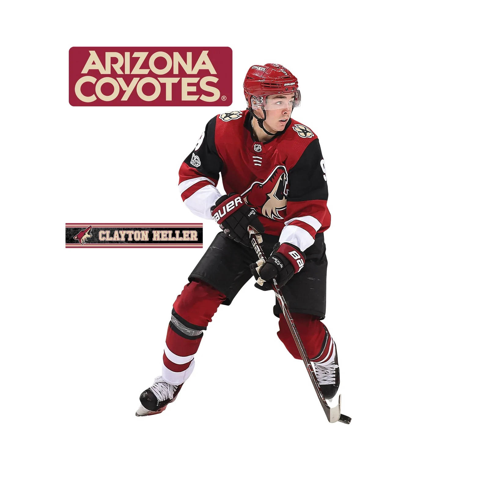 Clayton Keller Arizona Coyotes Poster Art Wallpaper