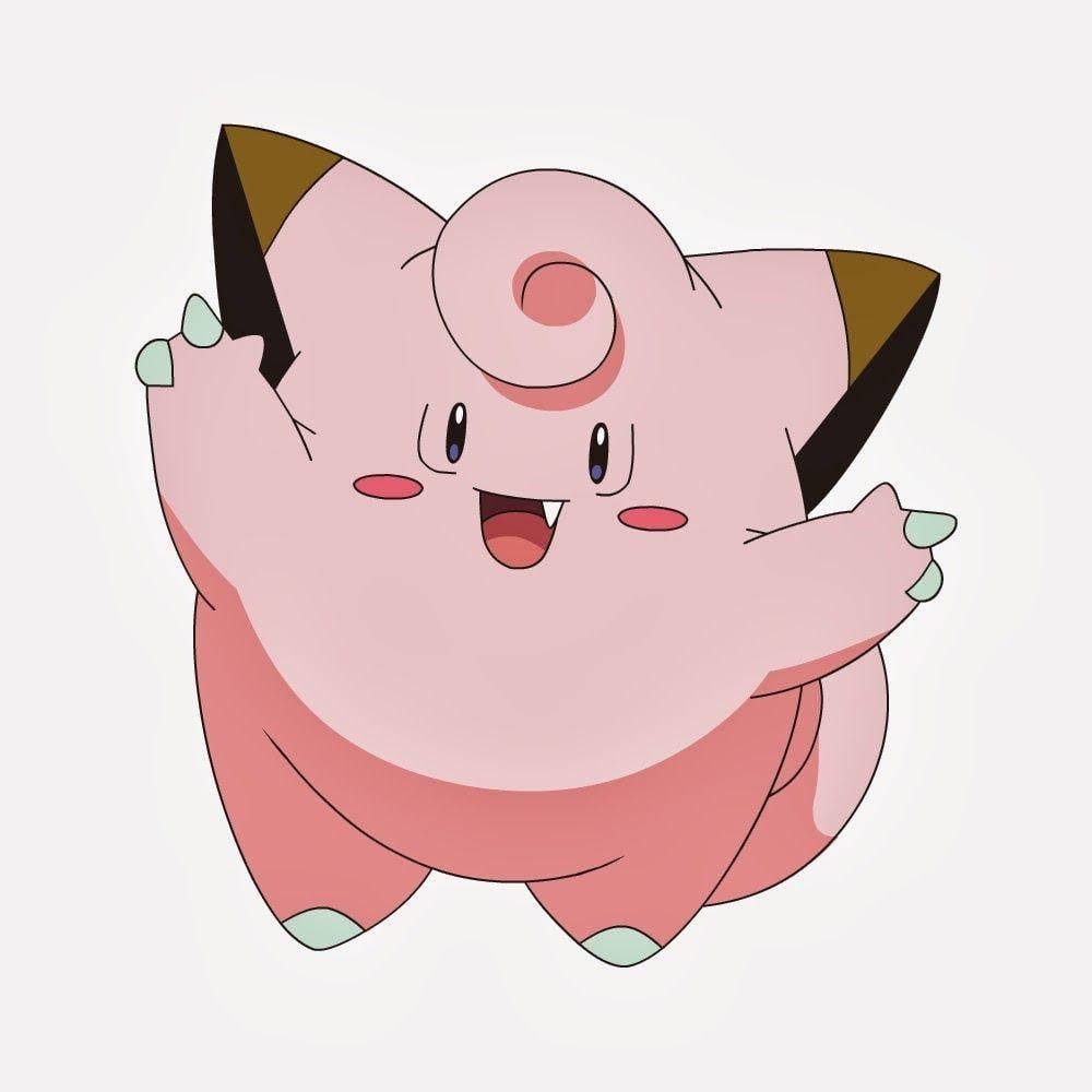 Clefairy In Signature Pose Wallpaper