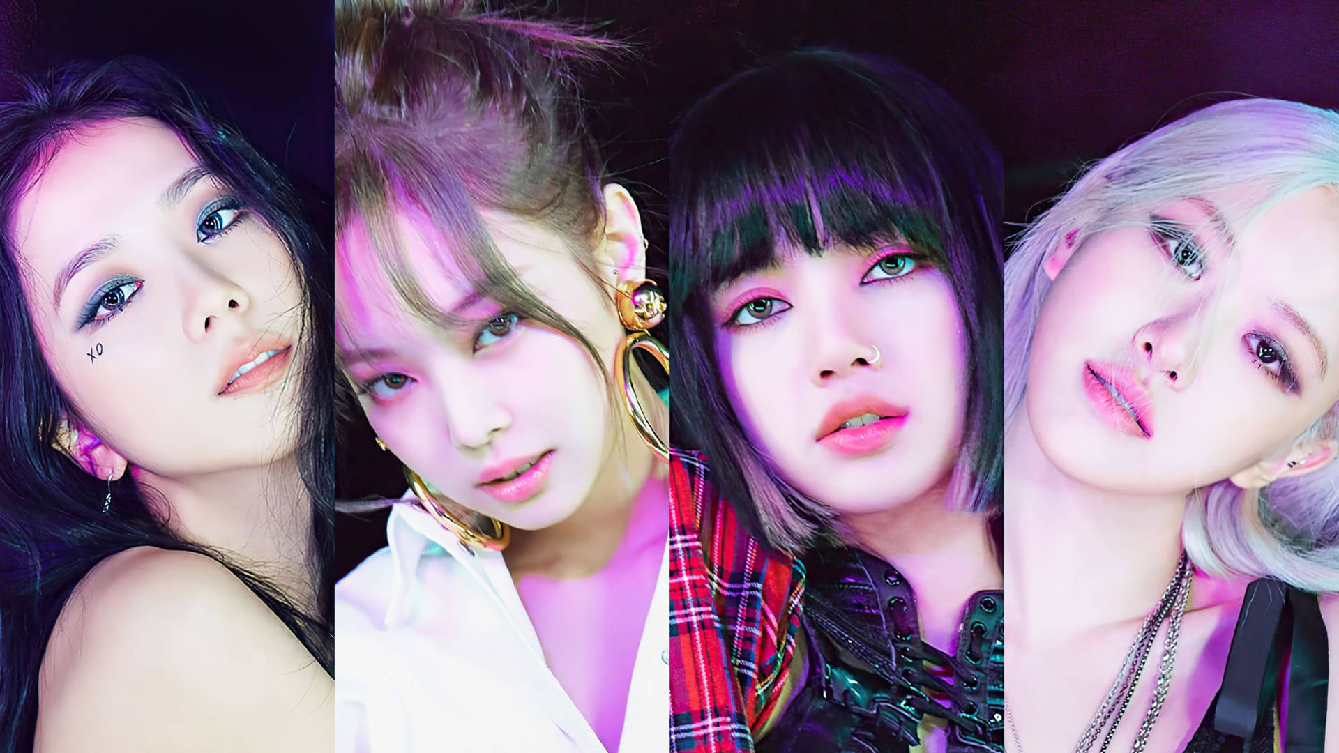 Close-up Collage Blackpink Desktop Wallpaper