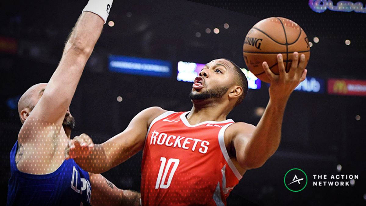 Close-up Eric Gordon Layup Shot Wallpaper