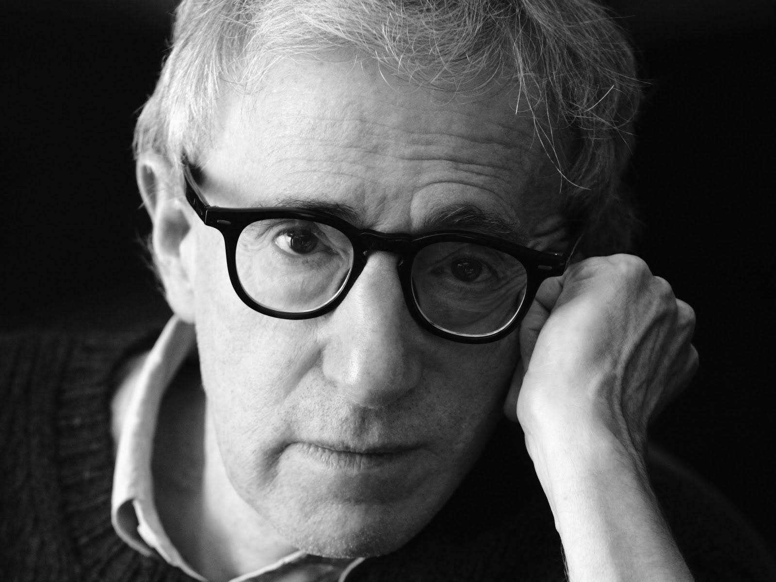 Close-up Shot Of Remarkable American Filmmaker, Woody Allen Wallpaper