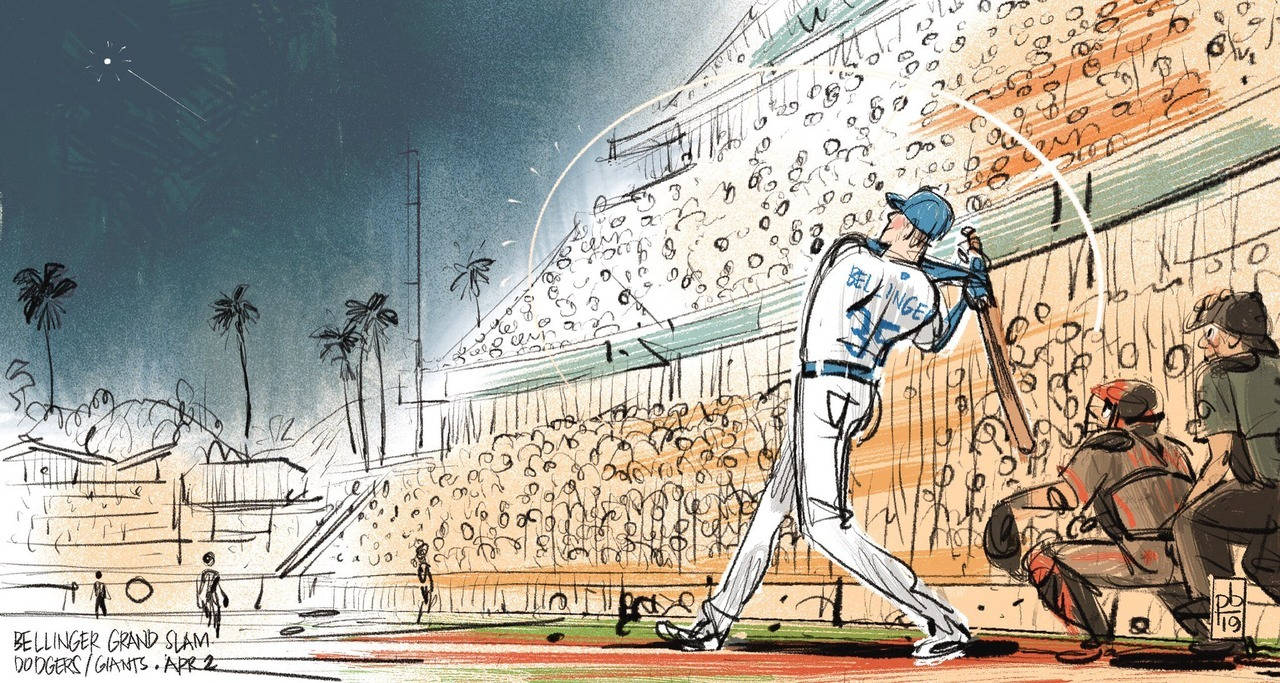 Cody Bellinger Comic Drawing Wallpaper