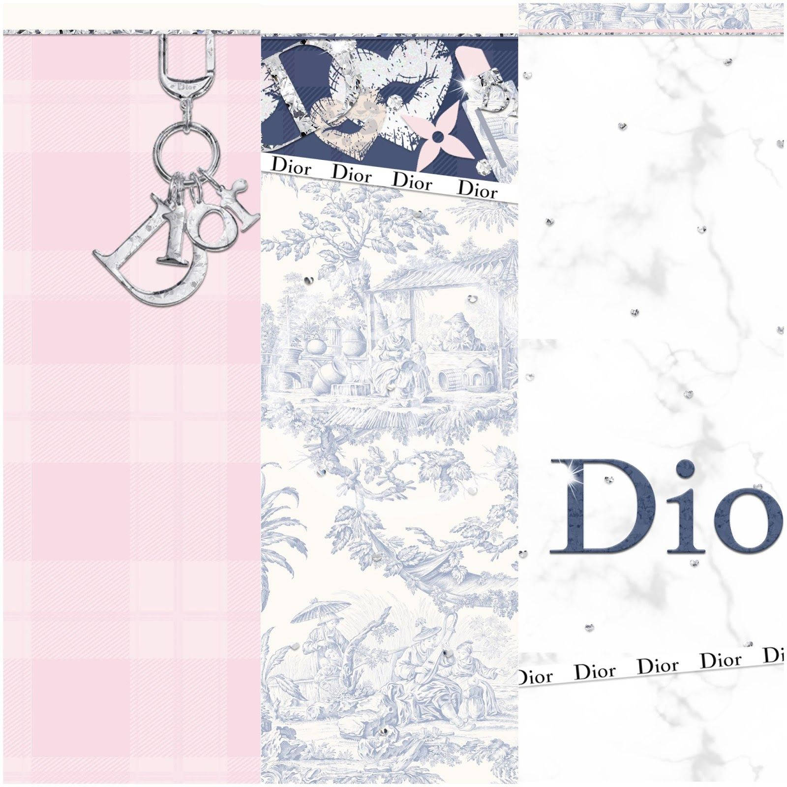 Collage Dior Phone Wallpaper