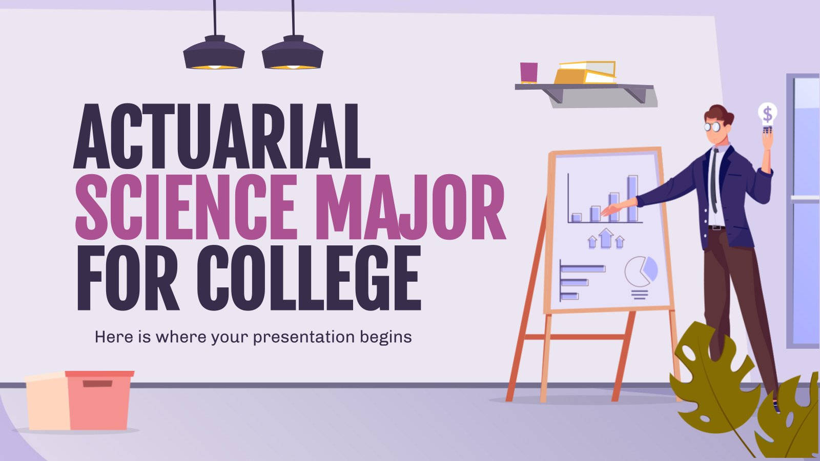 College Major In Actuary Science Vector Illustration Wallpaper