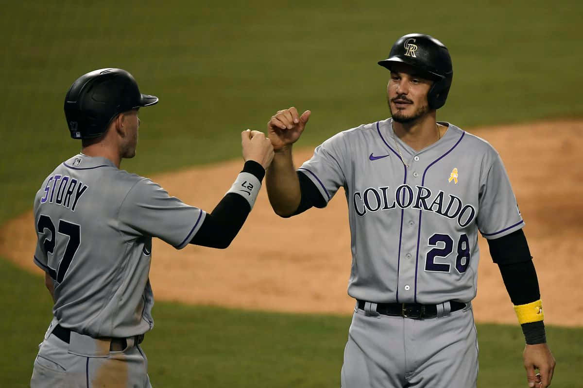 Colorado Rockies Players Celebrating Wallpaper