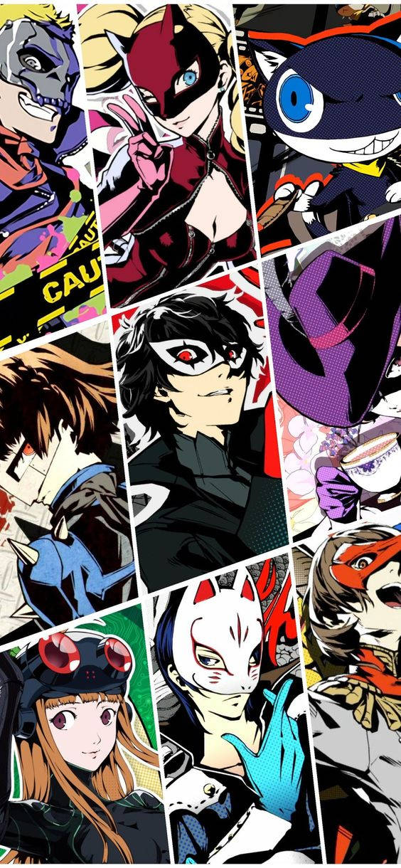 Colorful Aesthetic Persona 5 Phone Wallpaper