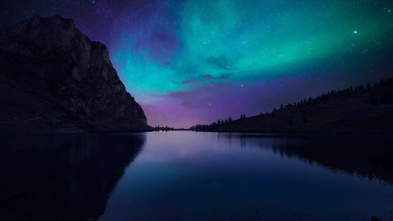 Colorful Aurora In Florida Wallpaper