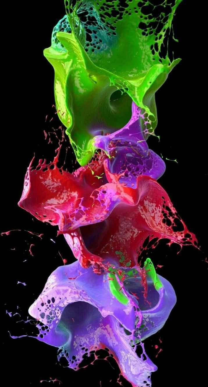 Colorful Dark Art Iphone 13 Pro Wallpaper