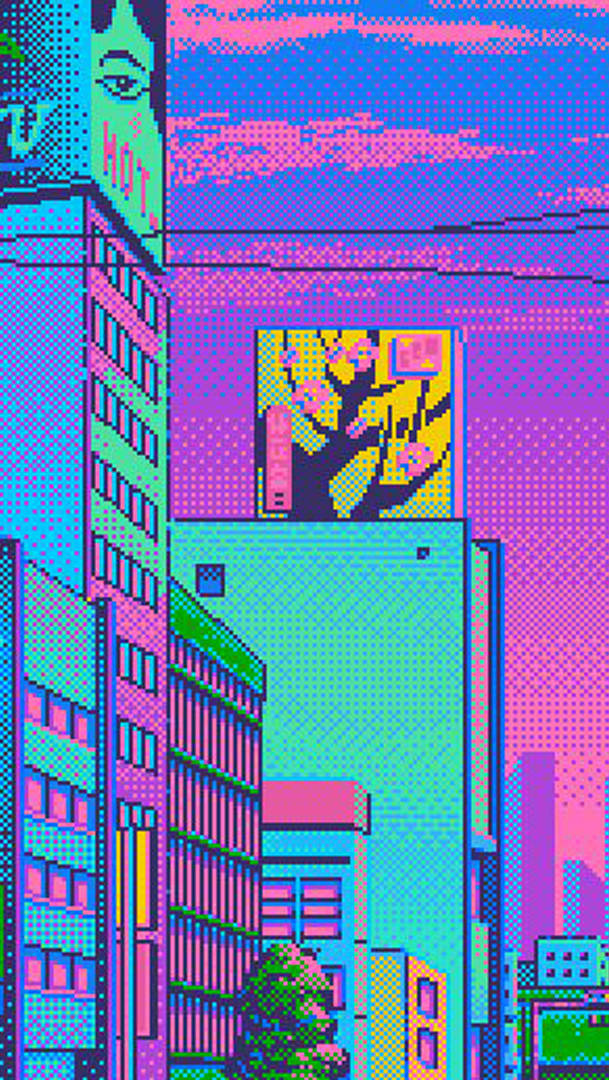 Colorful Pixel Art Aesthetic Wallpaper Wallpaper