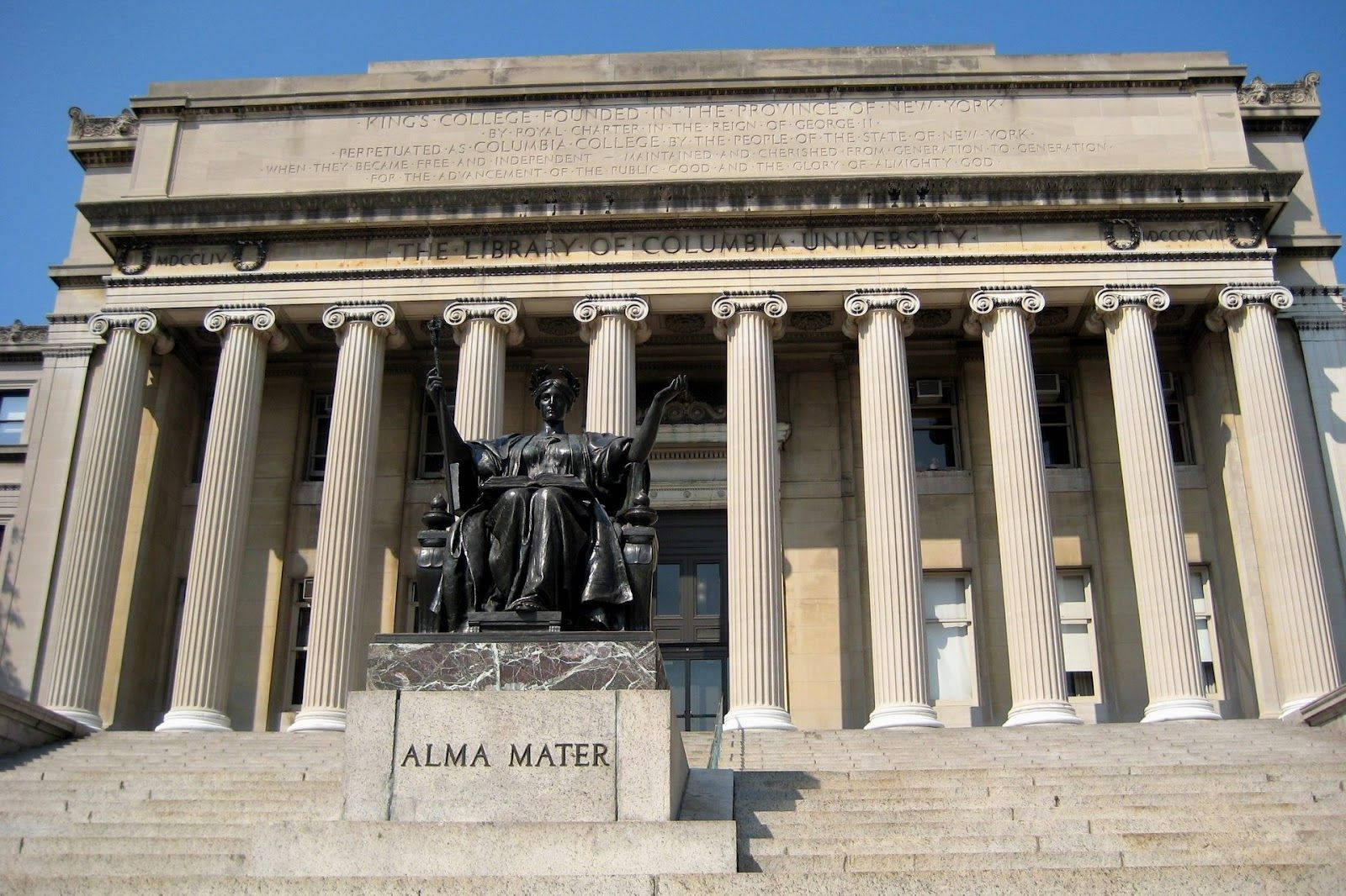 Columbia University Low Memorial Library Sculpture Wallpaper