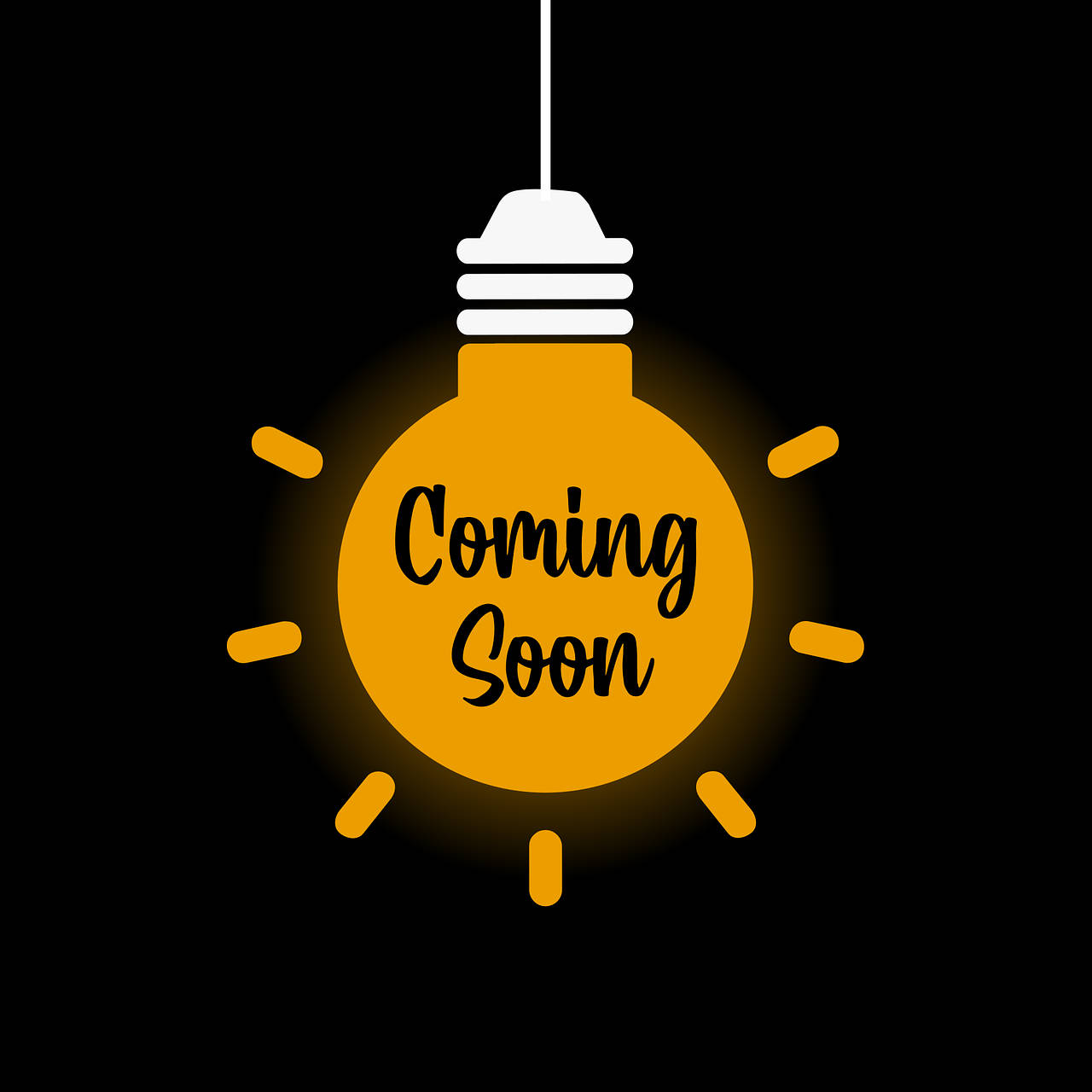 Coming Soon Light Bulb Wallpaper