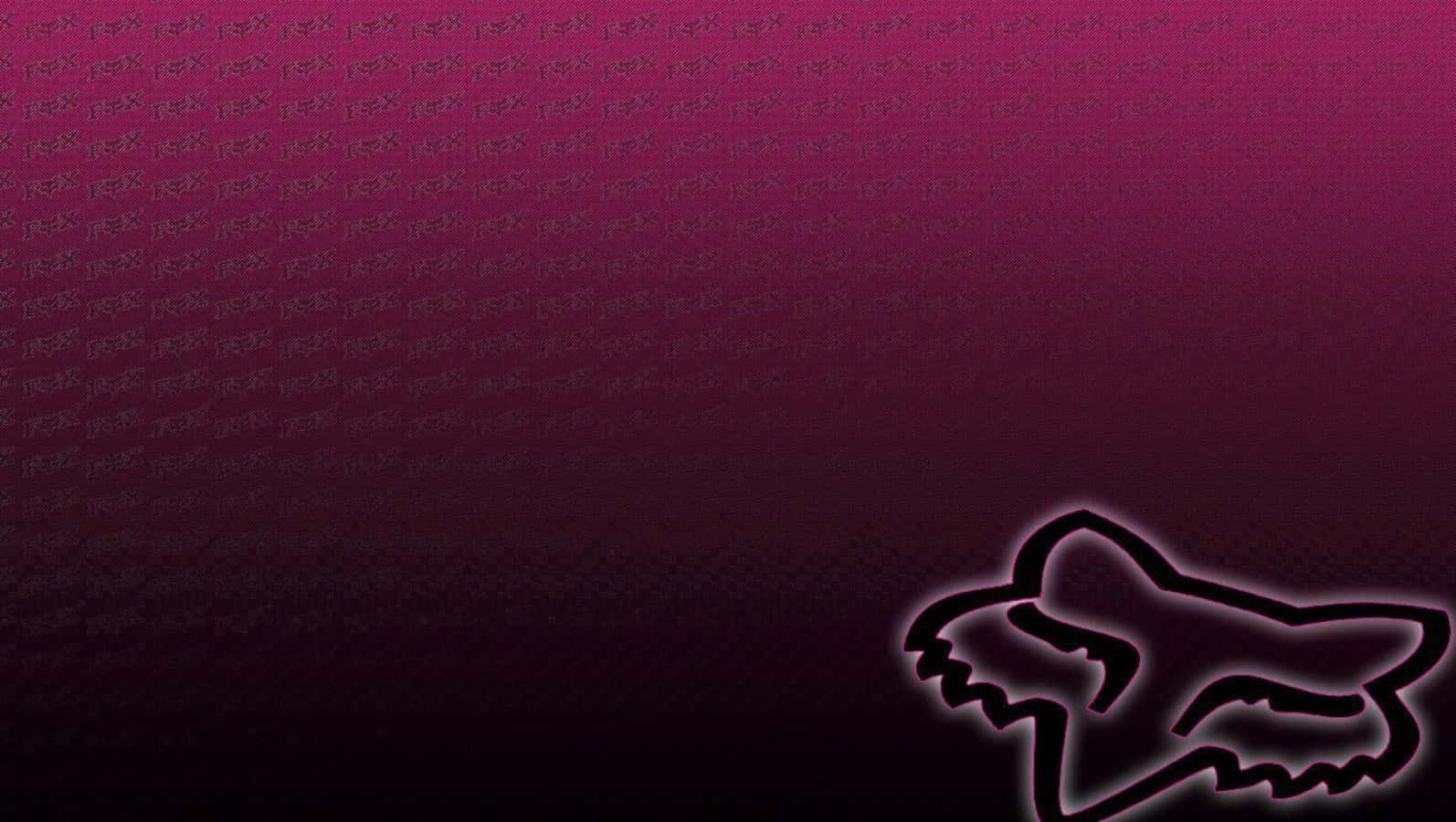 Conquer Your Goals With The Iconic Fox Racing Logo. Wallpaper