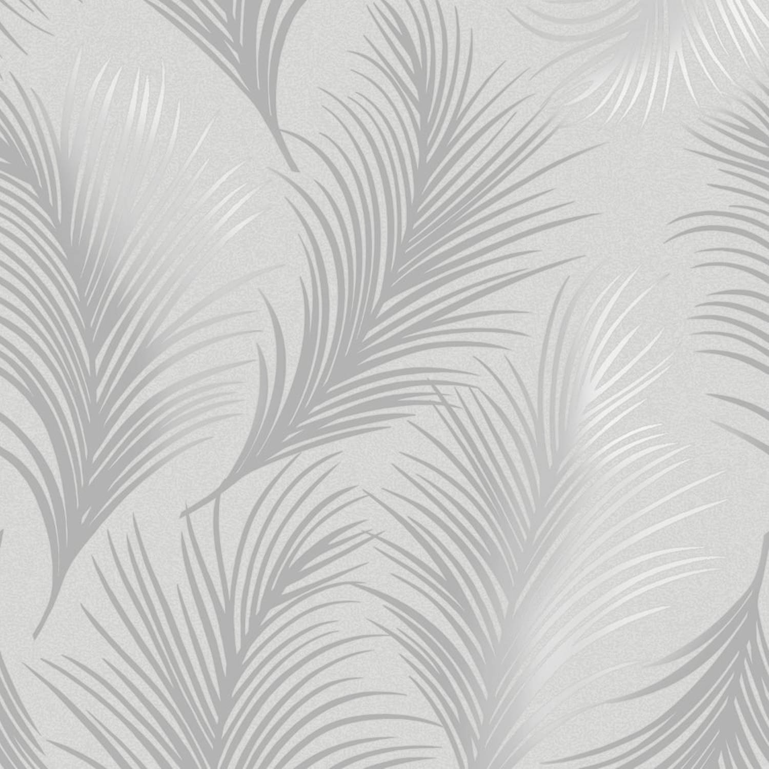 Contemporary Modern Holden Metallic Feather Pattern Wallpaper