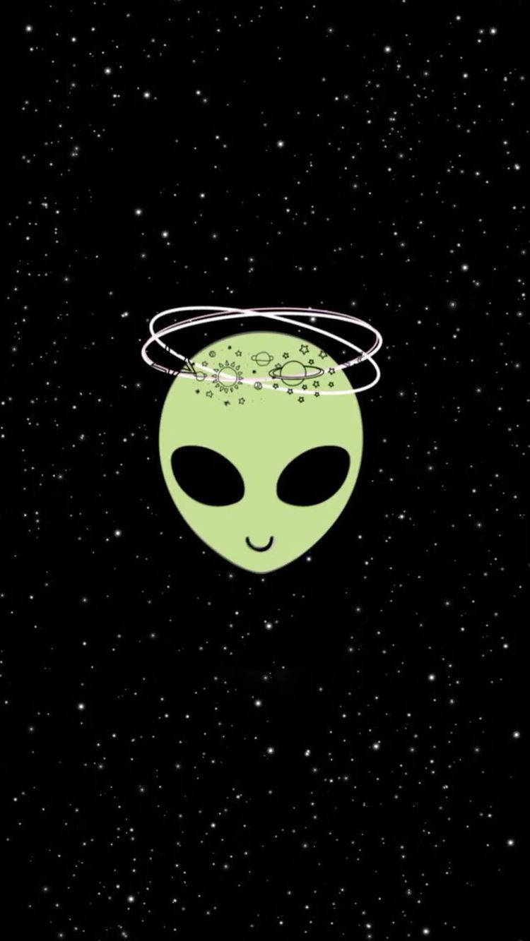 Cool Alien Minimalist Wallpaper