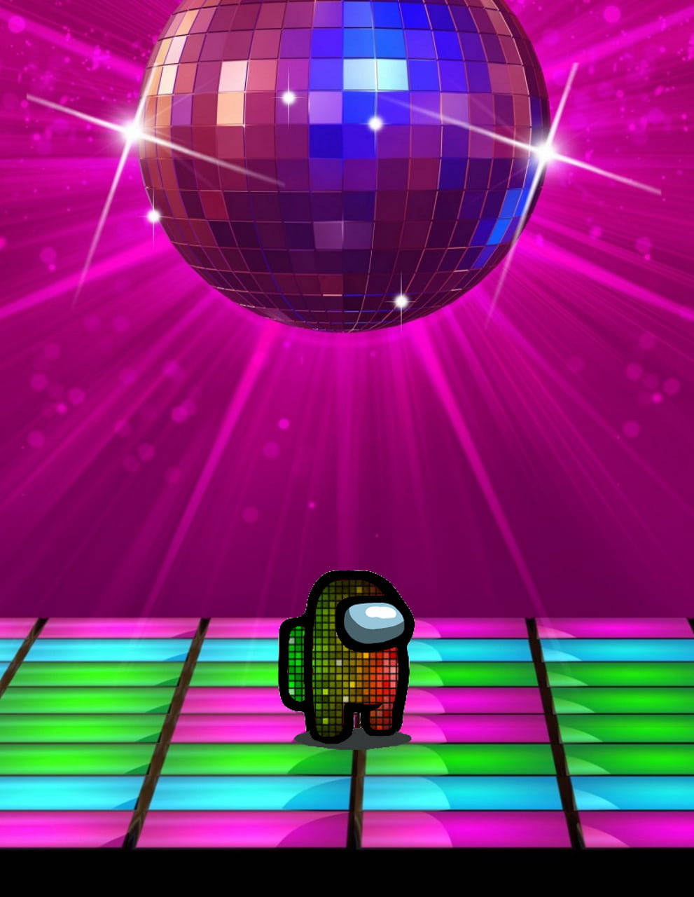 Cool Among Us Disco Wallpaper