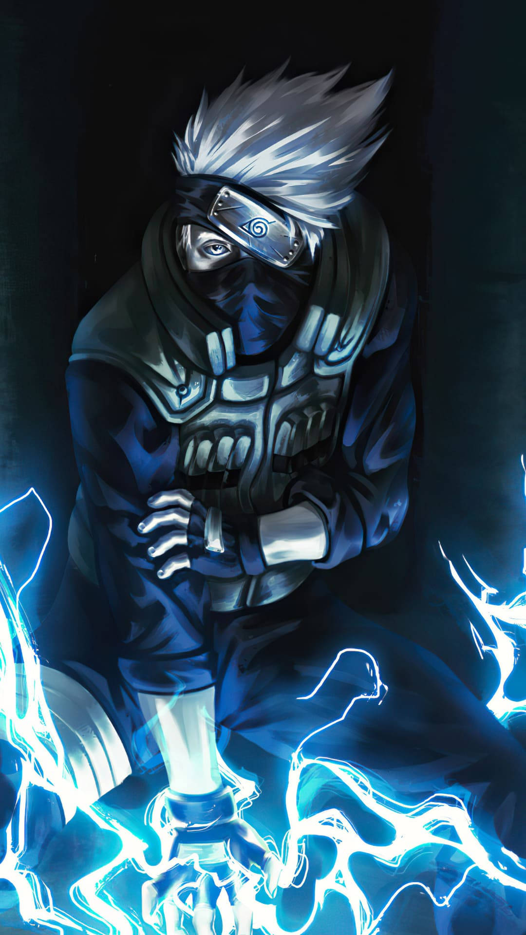 Cool Anime Phone Kakashi Lightning Release Wallpaper