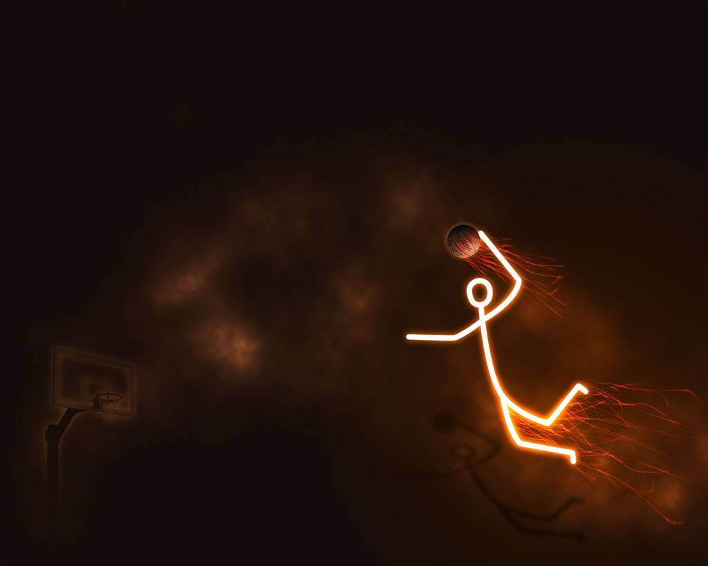 Cool Basketball Stick Figure Wallpaper