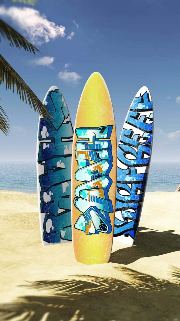 Cool Beach Surfboards Wallpaper