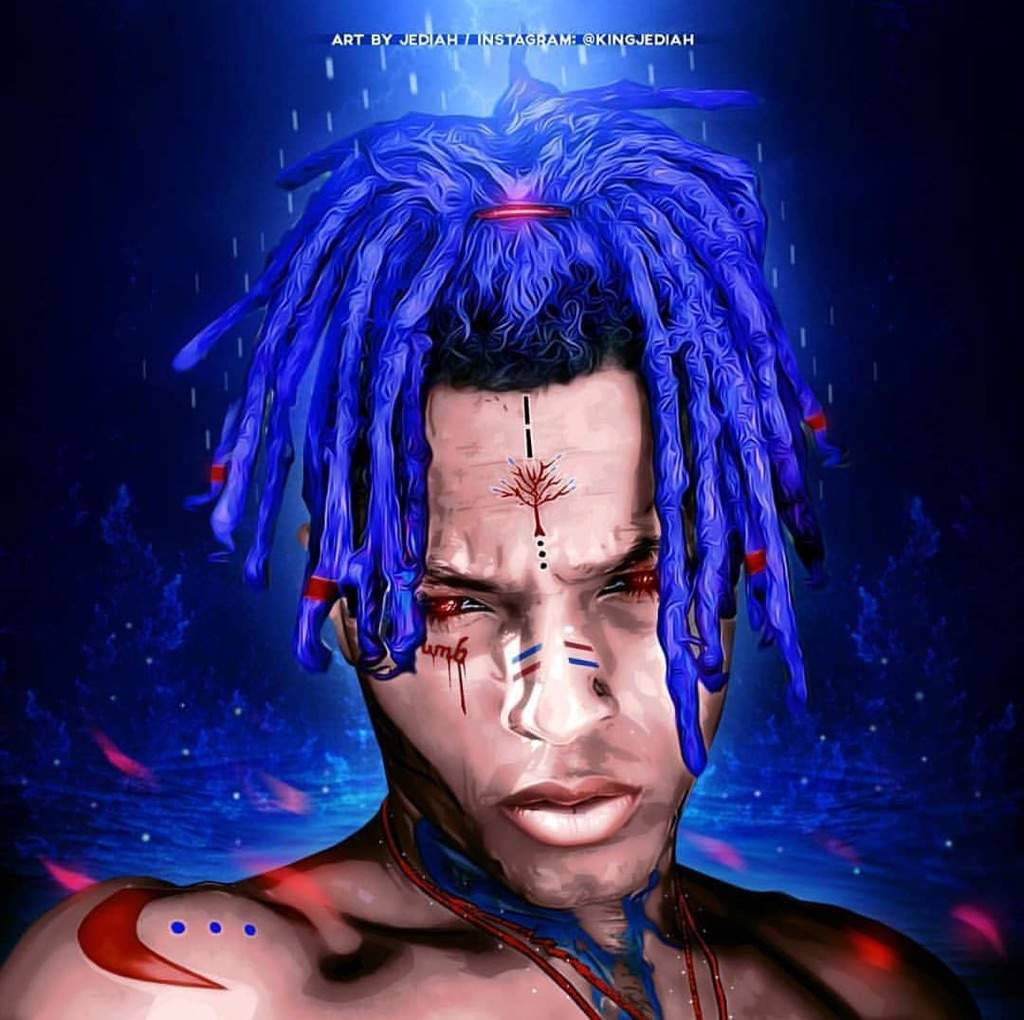 Cool Blue Xxxtentacion Wallpaper