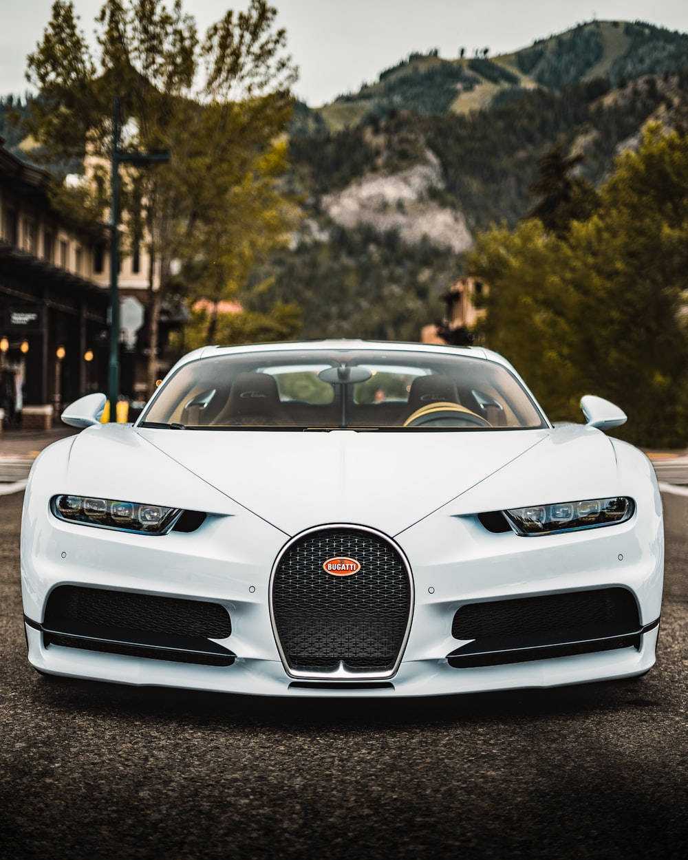 Cool Bugatti Chiron Sport Clean White Wallpaper