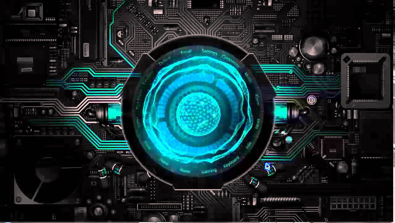 Cool Circle Electronics Poster Wallpaper