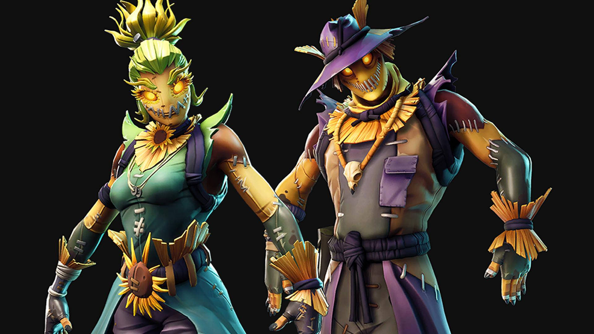 Cool Fortnite Skin Scarecrow Skins Halloween Aesthetic Wallpaper