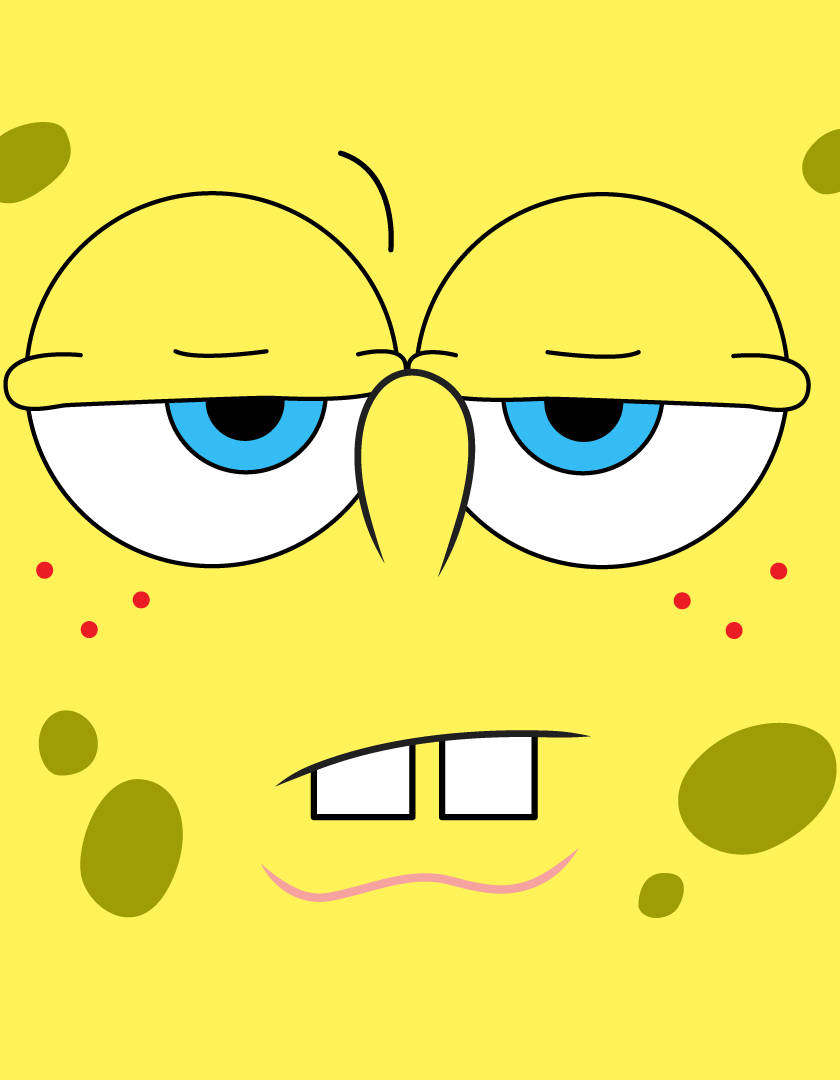 Cool Funny Spongebob Poker Face Wallpaper