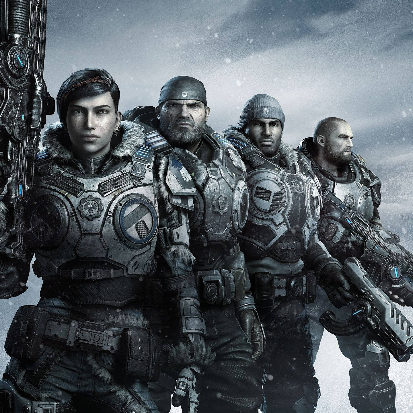 Cool Gears Of War 5 Co-op Characters Wallpaper