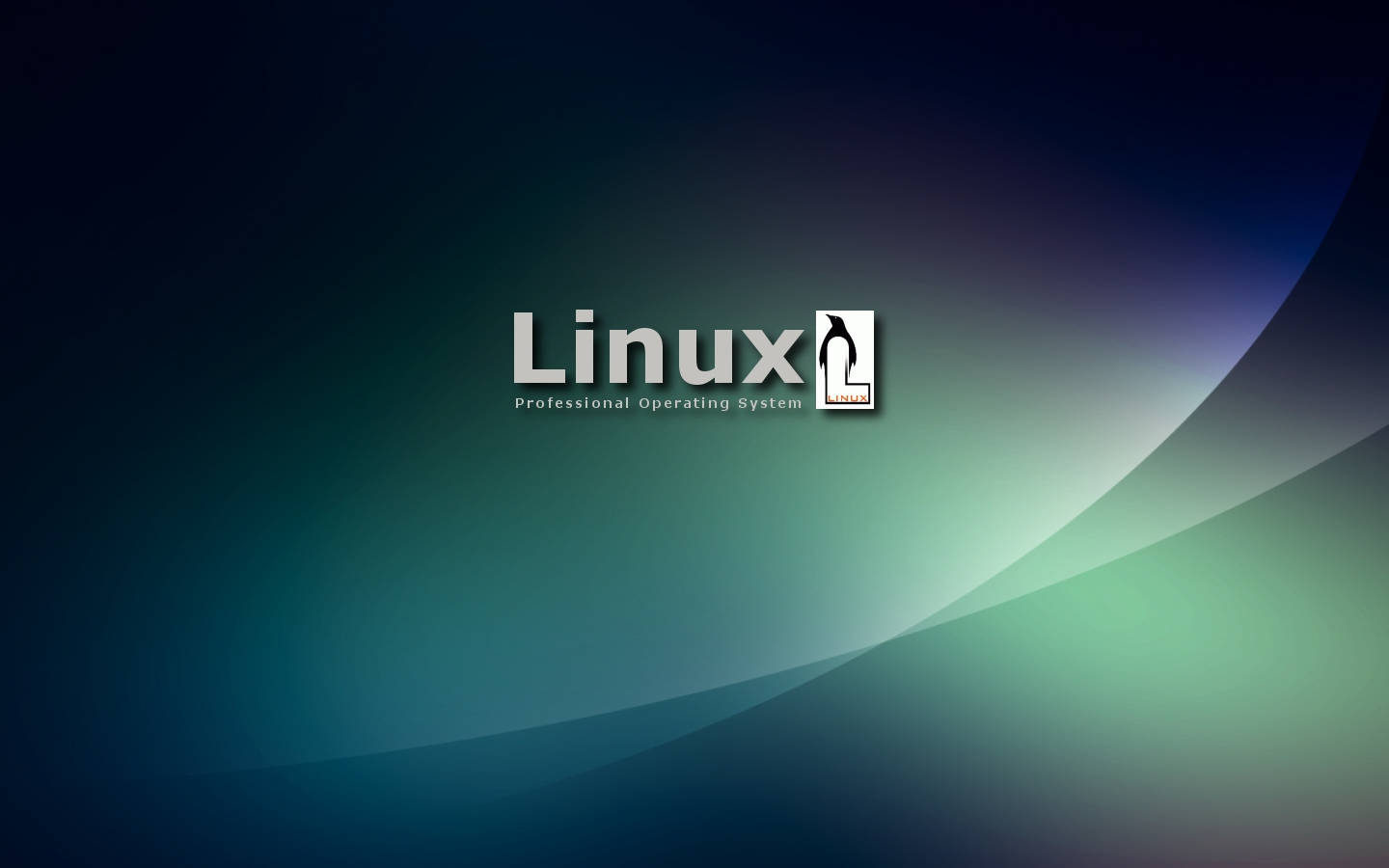 Cool Gradient Linux Logo Wallpaper