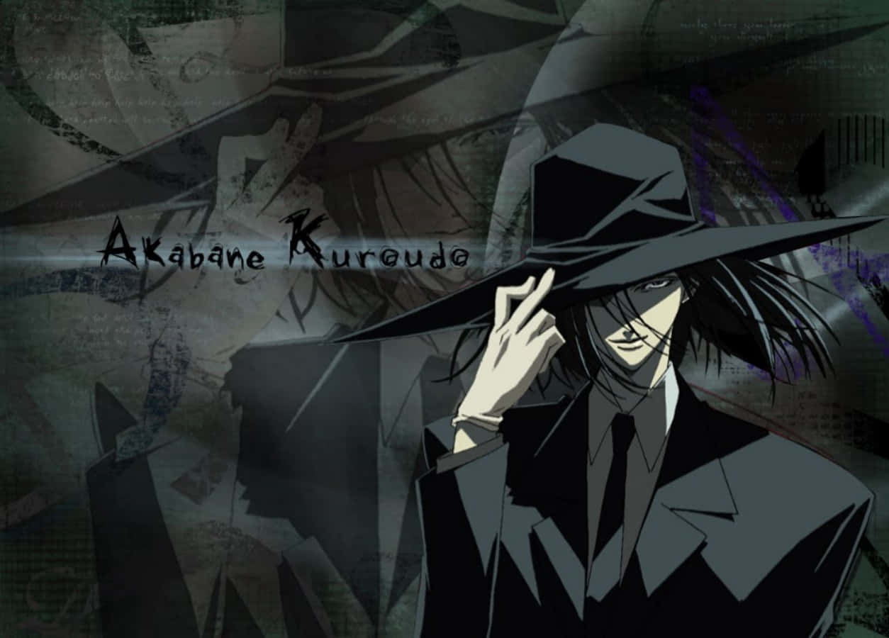 Cool Guy Akabane Kuroudo In Black Aesthetic Poster Wallpaper
