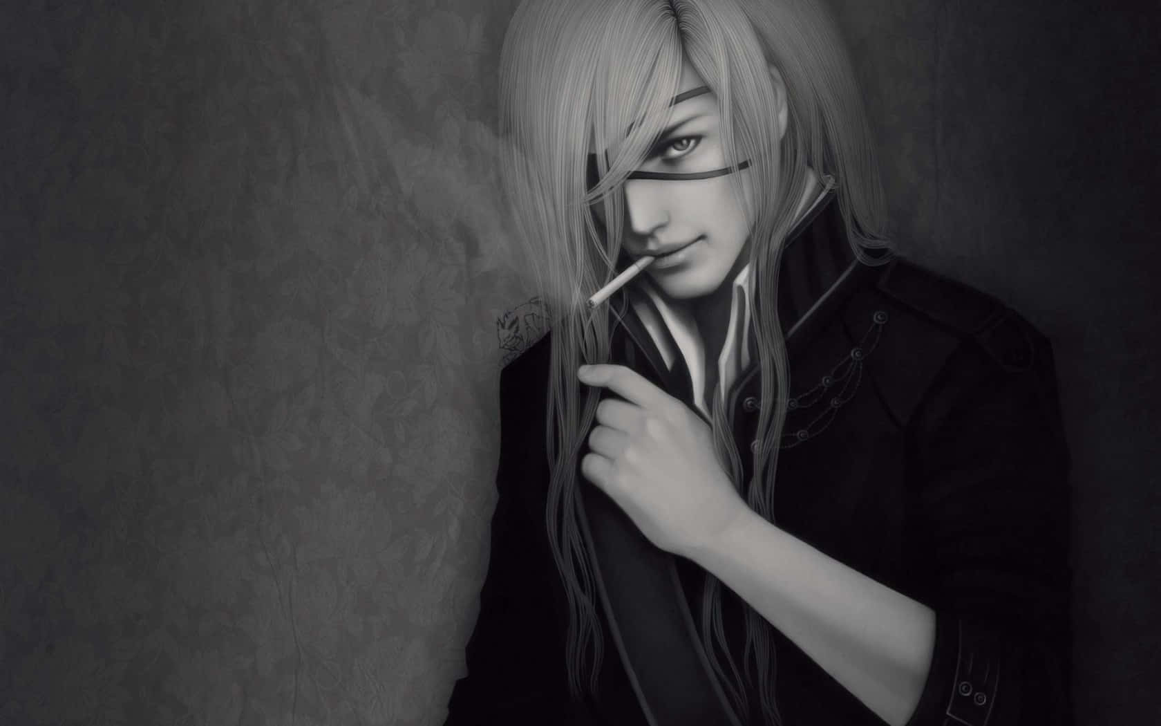 Cool Guy Cosplayer With Eyepatch Wallpaper