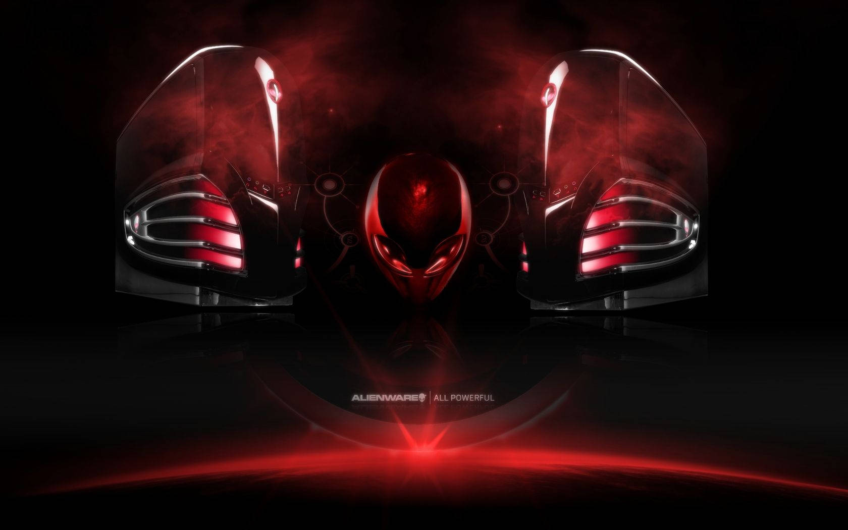 Cool Hd Red Aesthetic Alienware Wallpaper