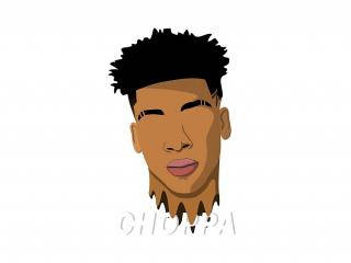 Cool Illustration Of Nle Choppa Cartoon Wallpaper