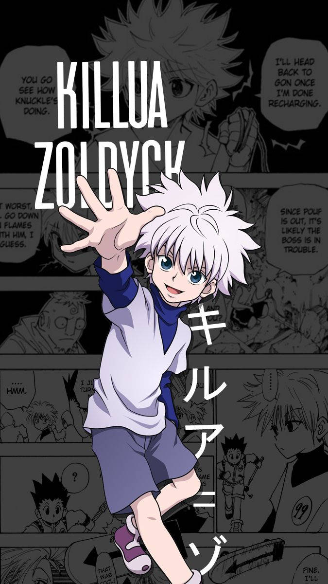 Cool Killua In Manga Wallpaper