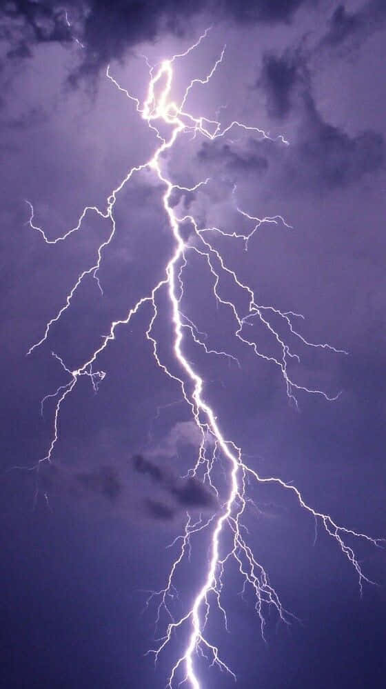 Cool Lightning Purple Iphone Wallpaper