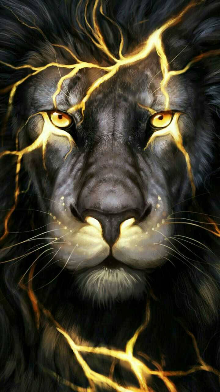 Cool Lion Superhero Like Artwork Wallpaper