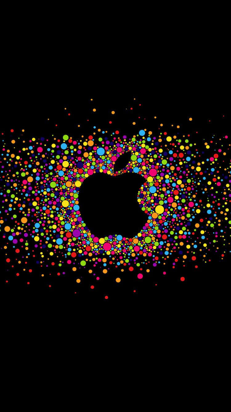 Cool Mac Logo Paint Blots Wallpaper