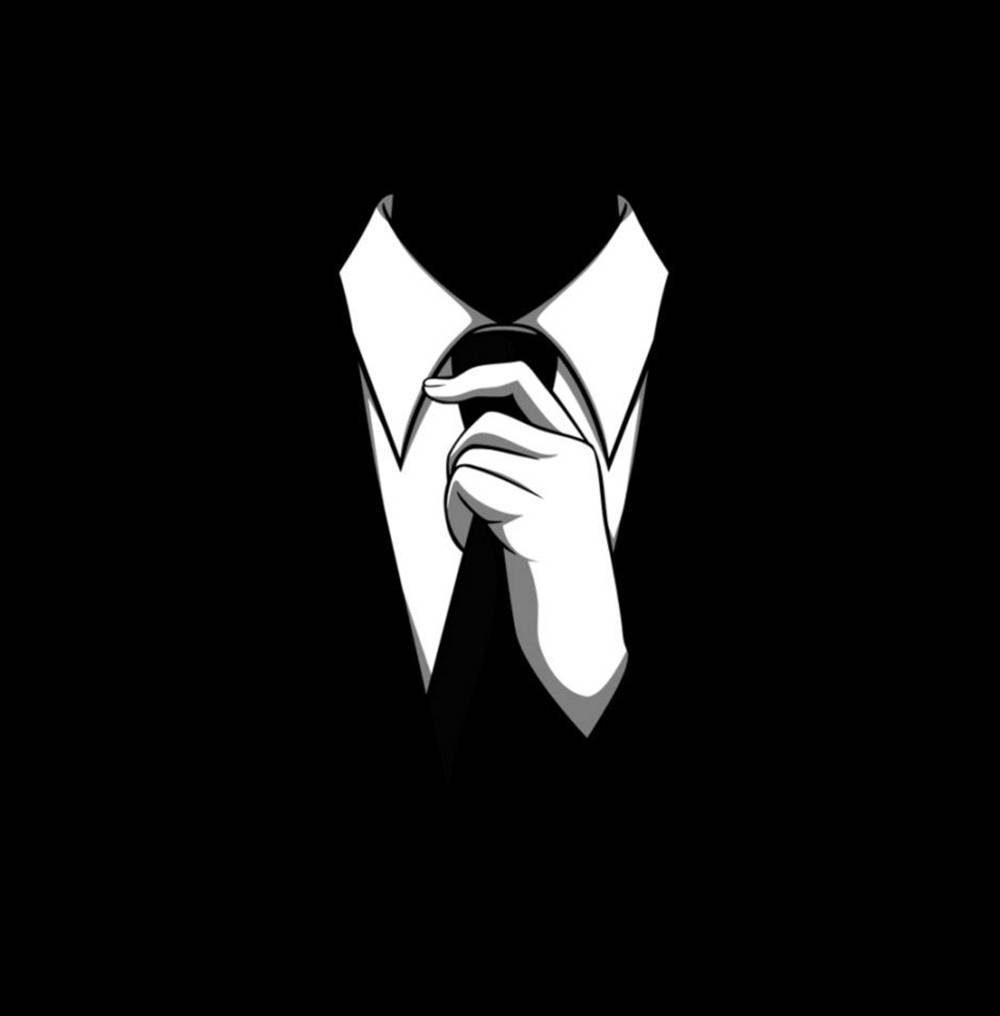 Cool Men Man Adjusting Suit Tie Wallpaper