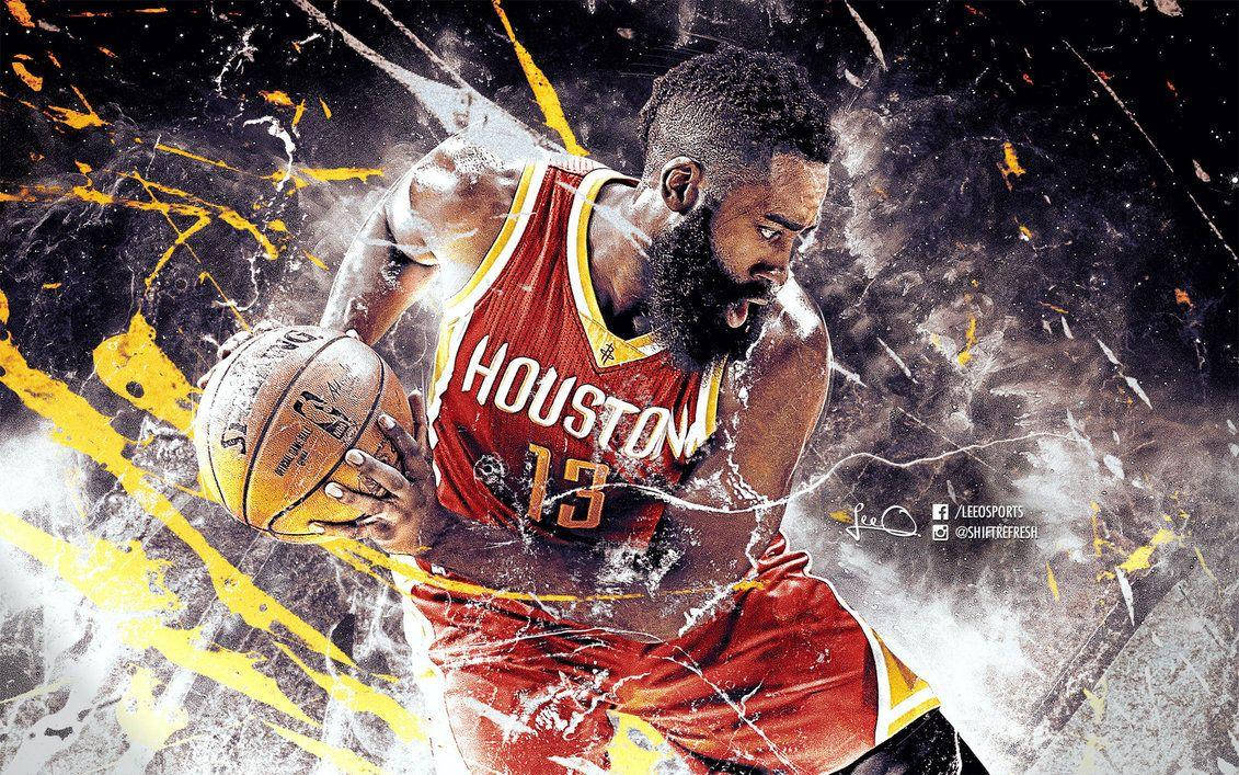 Cool Nba James Harden Poster Wallpaper