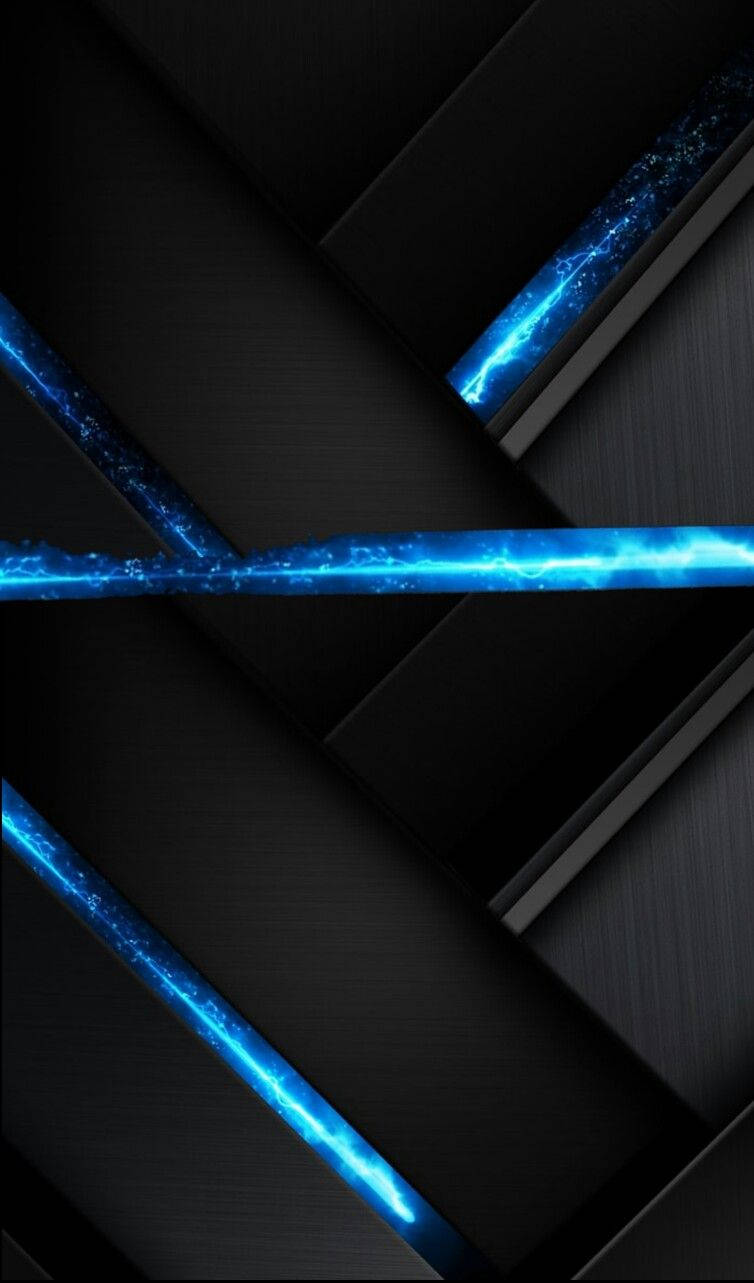 Cool Neon Blue Lines Wallpaper