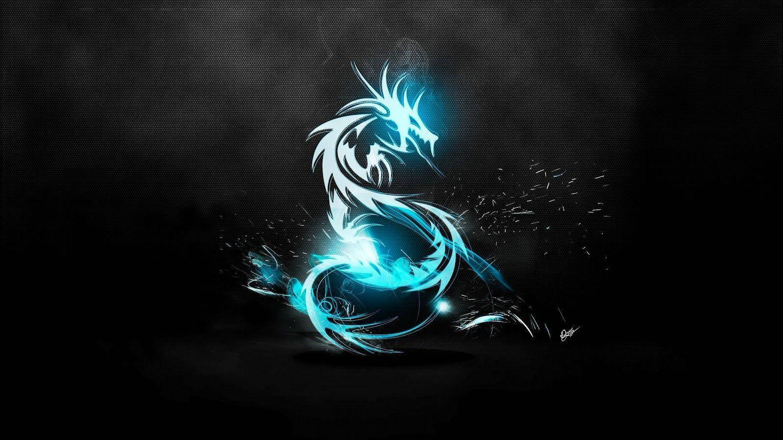 Cool Neon Dragon Wallpaper