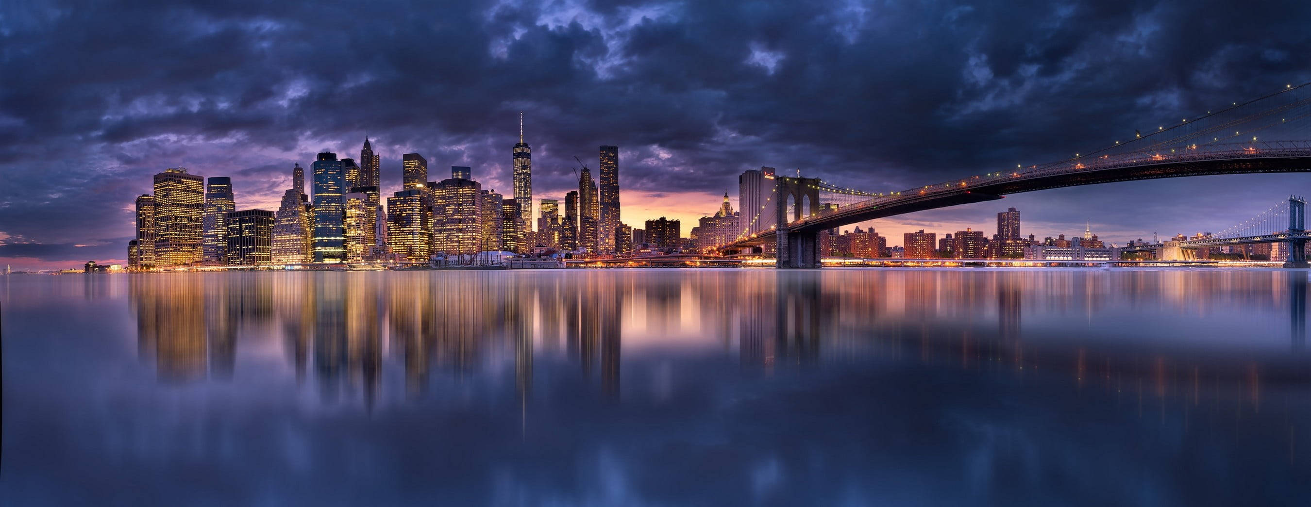 Cool New York City Lights Tablet Wallpaper