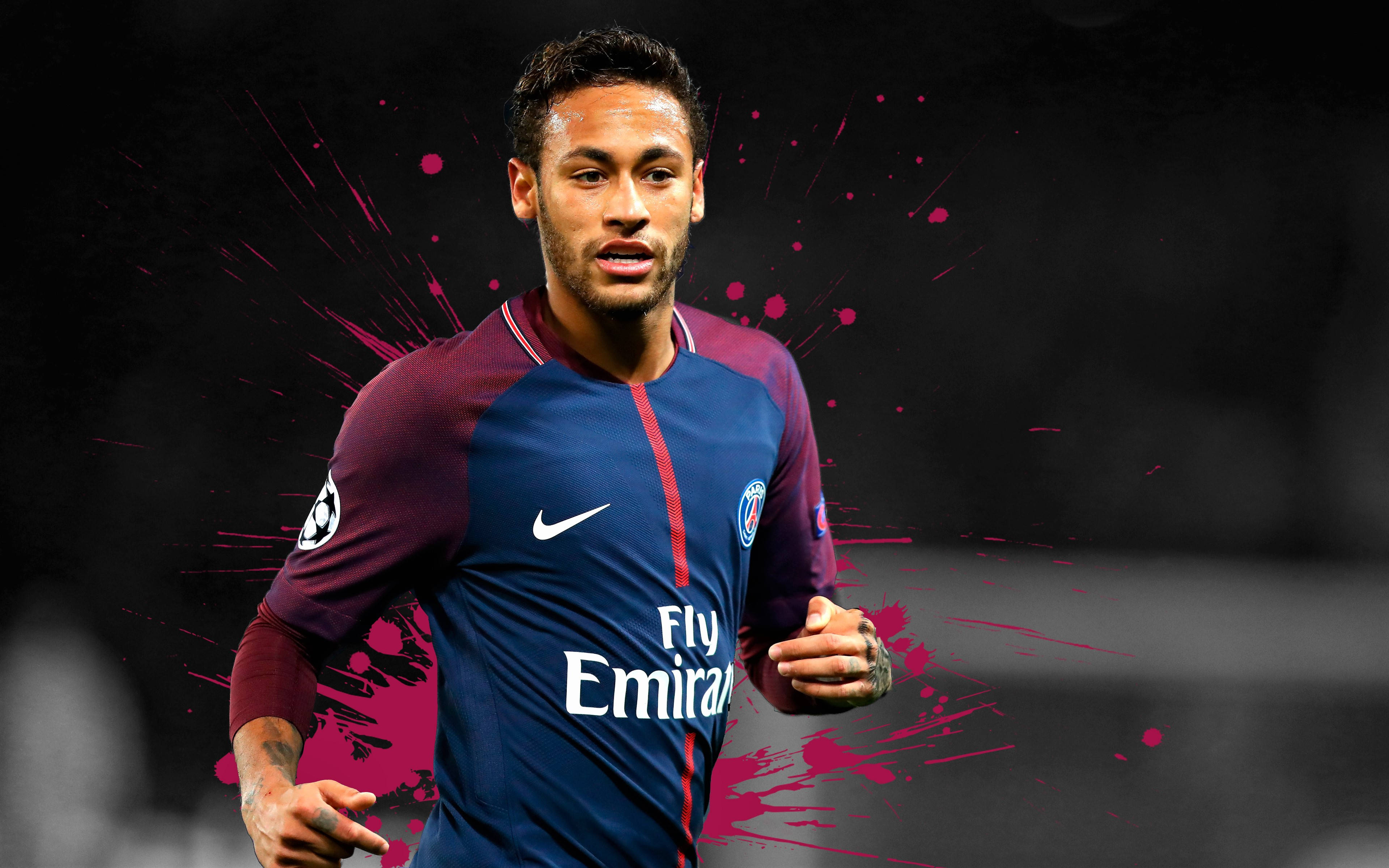 Cool Neymar Jr Graphic Artwork Wallpaper