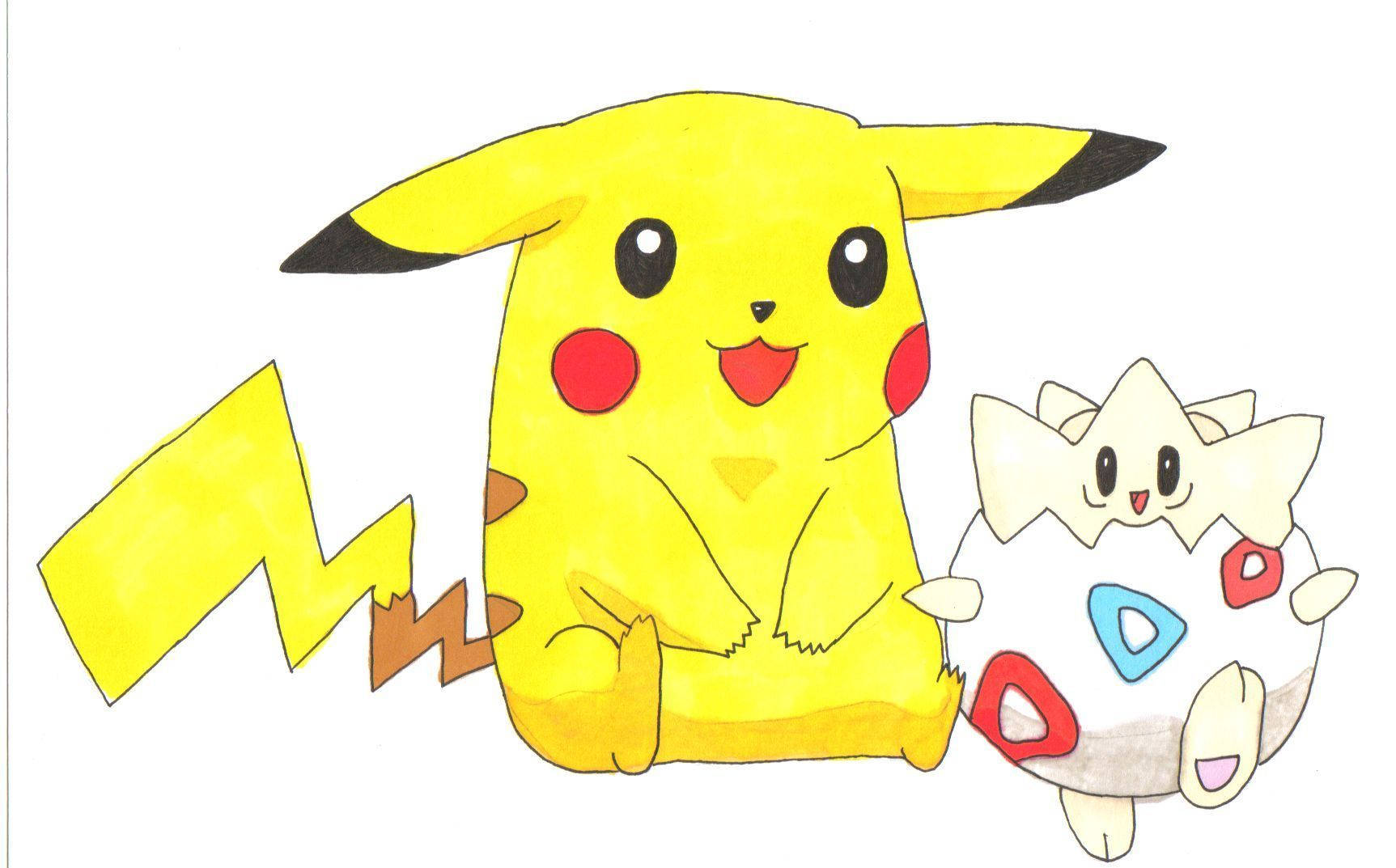 Cool Pokemon Pikachu And Togepi Wallpaper