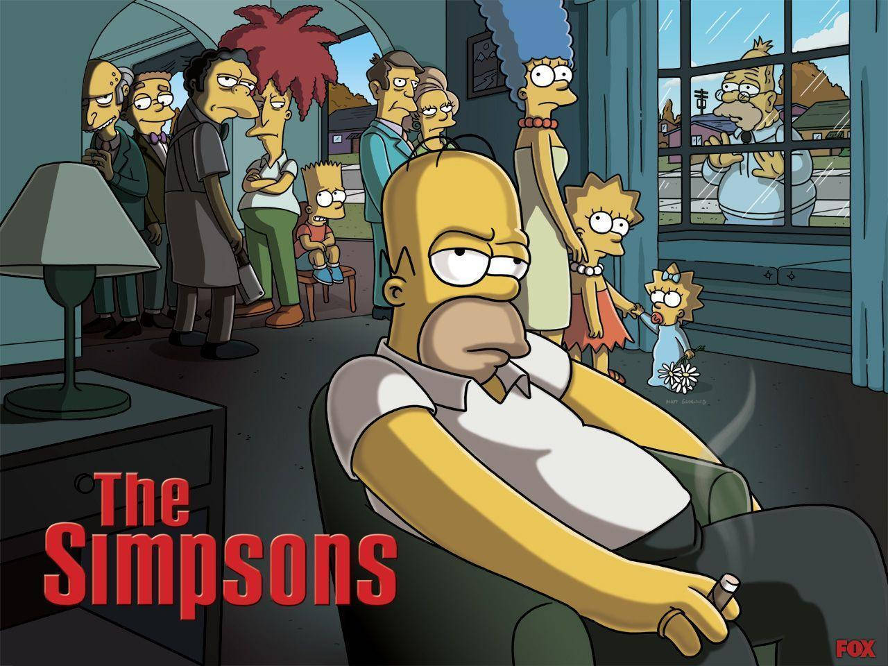 Cool Simpsons Poster Wallpaper