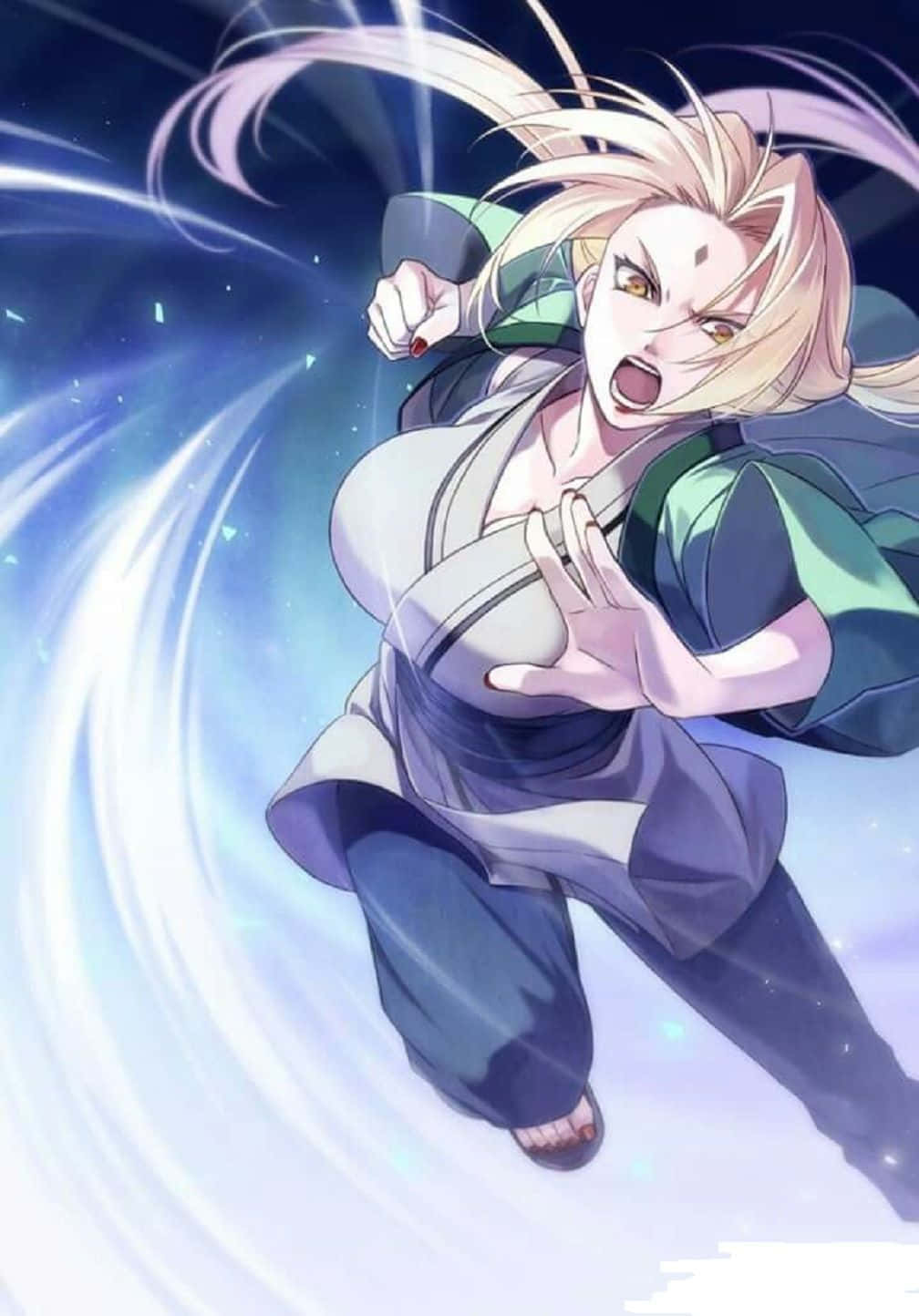 Cool Tsunade Iphone Fanart Wallpaper