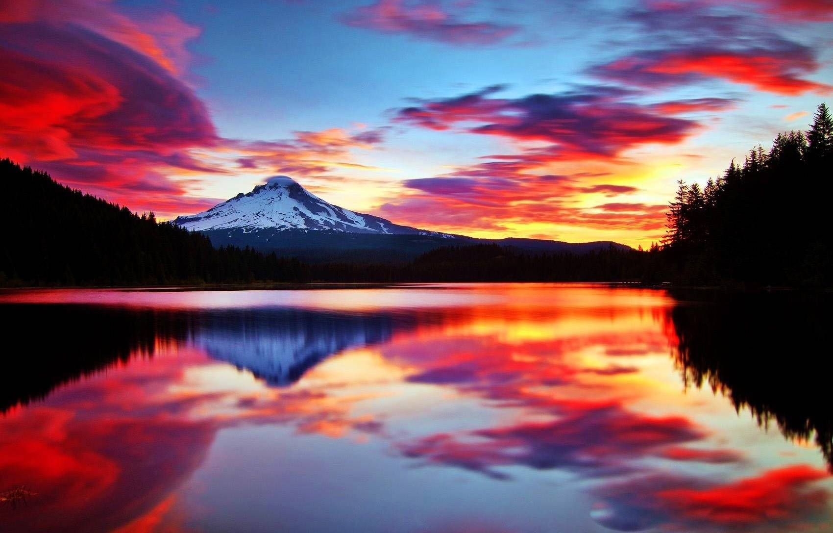 Coolest Landscape During Sunset Wallpaper