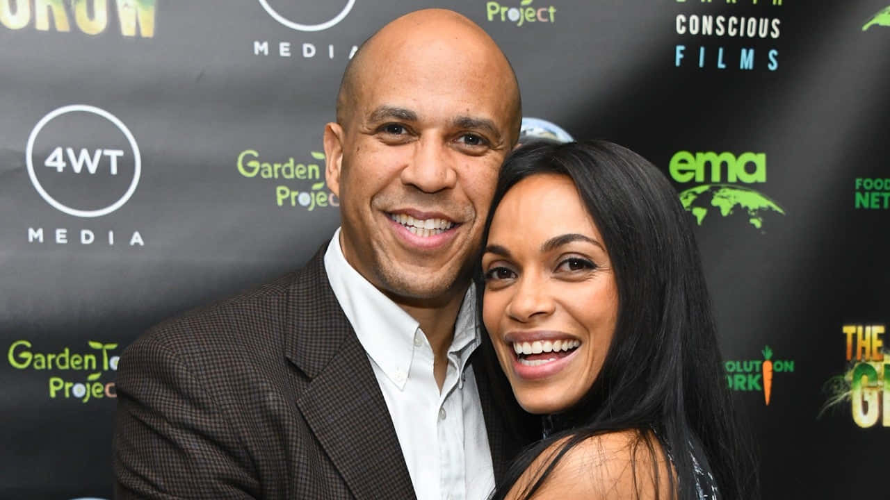 Cory Booker And Rosario Dawson Wallpaper